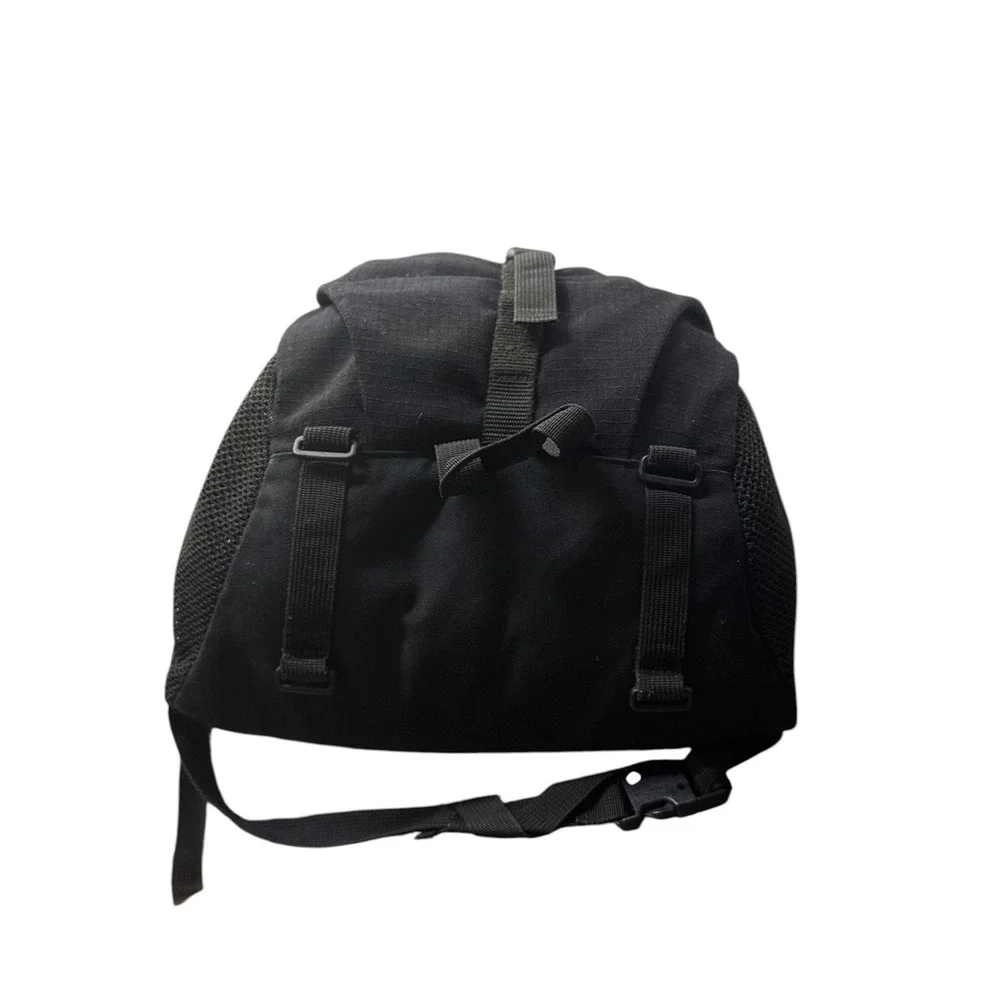 Trager Seattle USA‎ Vintage Blk Ripstop Nylon Backpack Gorpcore Daypack Made USA